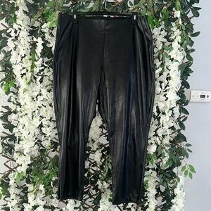Old Navy Black Faux Leather Pants